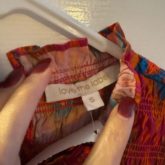 Love The Label Ruffled Sleeveless Top Small - Picture 2 of 4